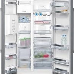 Belling 70/30 Non plumbed Freestanding American Fridge Freezer I Stainless Steel-16717