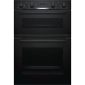 Bosch Serie 4 Electric Built-In Double Oven - Black-0