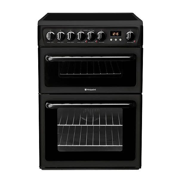 Hotpoint 60cm Cooker Black-0